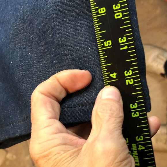 Big Ben Mens Denim Bib Overalls 38x32 Blue 100% Cotton Straight Leg Retro Y2K - Picture 6 of 14